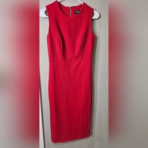 Express Strapless Red Dress